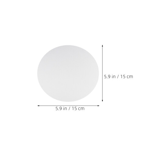 5Pcs White Round Cotton Canvas Boards for Painting Home Art Projects 1
