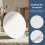 5Pcs White Round Cotton Canvas Boards for Painting Home Art Projects 6