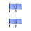 4Pcs Multipurpose Sports Flags Blue Cloth Traffic Control Handheld Set 7