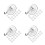 80Pcs Clear Suction Cup Holders Hooks for Glass Shower Kitchen 7