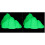 2Pcs Lightweight Light Green Plastic Rockery Desktop Aquarium Decor 2