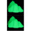 2Pcs Lightweight Light Green Plastic Rockery Desktop Aquarium Decor 4