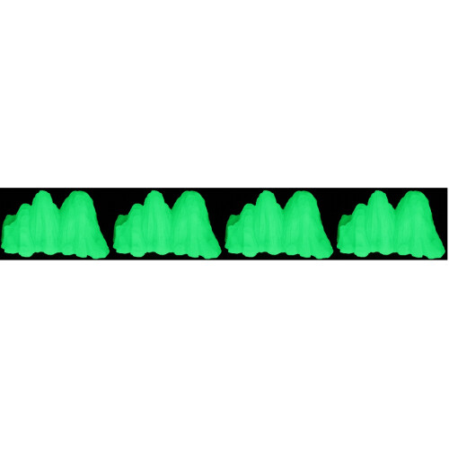 4Pcs Delicate Light Green Rockery Decor Compact Aquarium Accessory 2