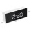 USB Alarm Clock White LED Mirror Screen with Snooze and Buzzer 2