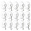100Pcs PVC Suction Cup Hooks Heavy Duty for Window and Kitchen 11