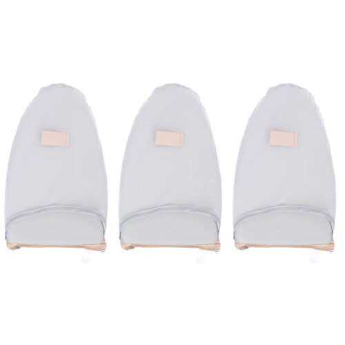 3Pcs Heat Resistant Ironing Gloves Grey for Garment Steaming 2