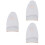 3Pcs Heat Resistant Ironing Gloves Grey for Garment Steaming 5