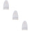 3Pcs Heat Resistant Ironing Gloves Grey for Garment Steaming 8