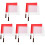 10Pcs Outdoor Referee and Traffic Warning Flags in Assorted Colors 7