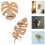 2Pièces Mural Hydroponique Bois Feuille Monstera 6