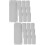 20Pcs Multi-Function Silver Metal Door Plates DIY Engraving Name Signs 6