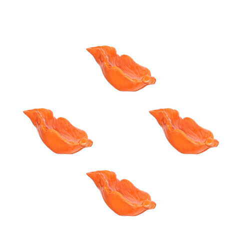 4Pcs Ceramic Leaf Soap Dish with Water Drainage for Shower 2
