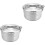 2Pièces Rangement Repas Camping En Acier Inoxydable Argenté 2