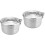 2Pièces Rangement Repas Camping En Acier Inoxydable Argenté 3