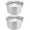 2Pièces Rangement Repas Camping En Acier Inoxydable Argenté 4