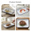 2Pcs White Enamel Roasting Pans Rectangular Deep Baking Tray Oven Safe 5