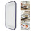 2Pcs White Enamel Roasting Pans Rectangular Deep Baking Tray Oven Safe 7