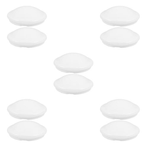 10Pcs White Pc Flush Mount Light Shades for Bathroom and Bedroom 1