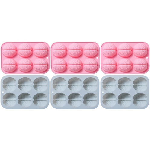 6Pièces Moules Silicone Forme Coloré Souple Pour DIY 2