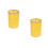 2Pcs Stylish Yellow Bedside Lamp with Cylindrical Fabric Shade 2