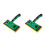 2Pcs Plastic Green Paint Brushes Large Area Floor Wall Painting Tool 6