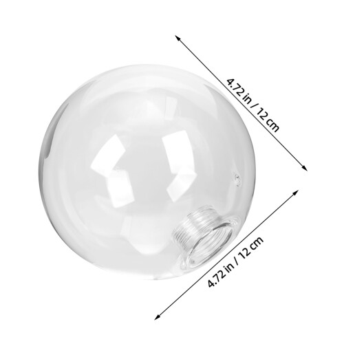 3Pcs Clear Glass Lamp Shade Durable Globe Cover for Ceiling Light 1