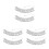 6Pcs Adjustable Silver Bell Anklet Layered Tassel Boho Foot Chain 6