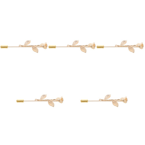 5Pièces Épingle De Cravate Vintage Broche De En Zinc Durable 1