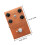 Accessoire Guitare Aluminium Orange Pédale Effet 2