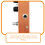 Accessoire Guitare Aluminium Orange Pédale Effet 5
