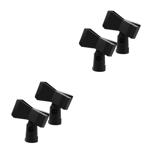 4Stk Robuste Verstellbare Mic Clips Für - Und Bühnenmikrofone 1