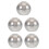 5Pcs Light Grey Glass Globe Lamp Shade Replacement for Wall Sconces 5