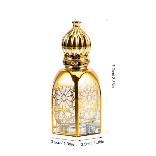 2Pièces Flacons Roll-on En Verre À Motif , Rechargeables 1