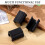 40Pièces Caches Pieds U Pour Chaises Table Noir Protège Sol 5