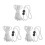 3Pcs Solid White Trick Rope Props for Comedy and Birthday Shows 6