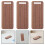 10Pcs Engravable Wooden Pet Tags Light Brown Hanging 6