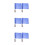 6Pcs Outdoor Traffic Control Flags Bright Blue Handheld Referee Flags 4