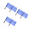 6Pcs Outdoor Traffic Control Flags Bright Blue Handheld Referee Flags 7