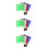 12Pièces Drapeaux Arbitre Multisports Mousse Assortis 4