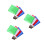 12Pièces Drapeaux Arbitre Multisports Mousse Assortis 5