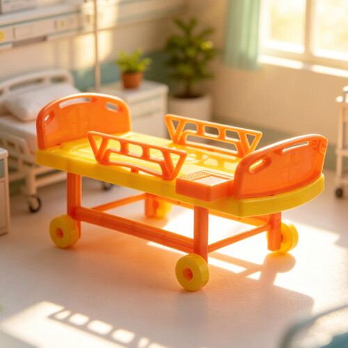 Realistic Kids Doctor Kit with Movable Bed Rail Assorted Colors 2
