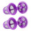 Premium Single Hole Coffee Filter Stainless Steel-Purple 2PCS 1