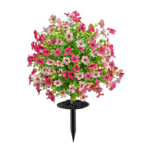 Plante artificielle d'extérieur 22 pouces, fleur-RoseRose
