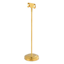 Polierter runder Präsentationsständer für Restaurants-Gold 20cm