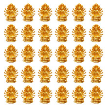 Resin Buddhas Figurines Flower Pot Decors Mini Gold Buddhas-4