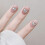 (XS) Ongles Faux Rose Blush Strass 1