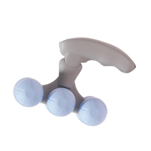 Handmassagegerät mit 6 Rollen, Massageroller mit 6 Rädern-Blau