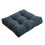 Verdicktes, komfortables, pelziges Sitzkissen,-Blau 45cm 1