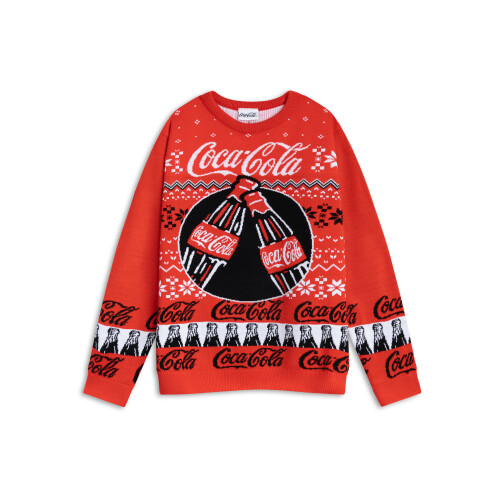 Coca Cola (Small) Coca Cola Christmas Jumper (Mens Red)