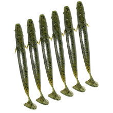 Appâts de pêche à queue de pagaie 10.2g 10.6cm,-Vert foncé